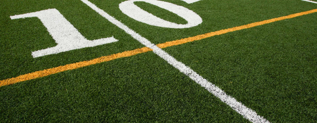 10 yards football field markings